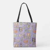 Tote Bag AMIS™ | Motif d'icône violet (Dos)