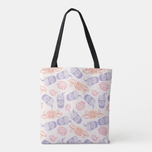 Tote Bag AMIS™ | Pastel Central Perk Motif (Dos)