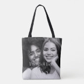 Tote Bag Amis photo customisés 4 Eva (Dos)