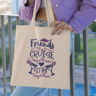 Tote Bag Amis qui Croisière ensemble Conseils vacances