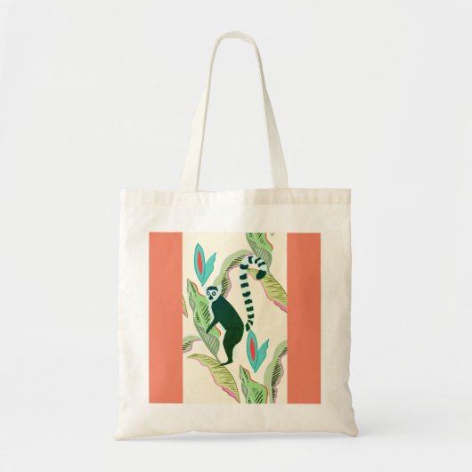 Tote Bag Amitié animale - SOS Lémur -2 faces (Devant)