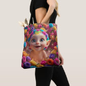 Tote Bag Amour Arc-en-Ciel (De près)