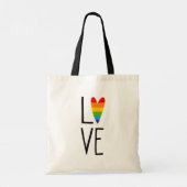 Tote Bag Amour arc-en-ciel (Dos)