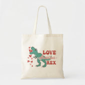 Tote Bag Amour-Asaurus Rex drôle (Devant)