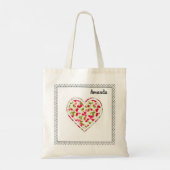 Tote Bag Amour, baies, cerise (Dos)