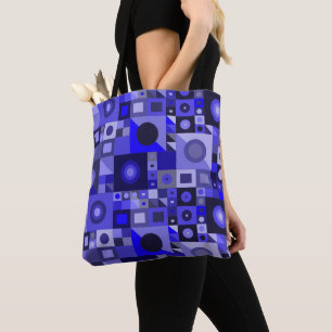 Tote Bag Amour coloré bleu graphique pour les femmes modern
