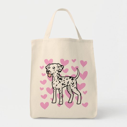 Tote Bag Amour dalmatien (Devant)