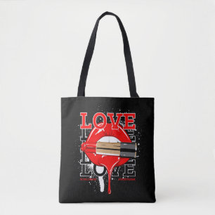 Tote Bag amour dans le monde entier streetwear lièvres mode