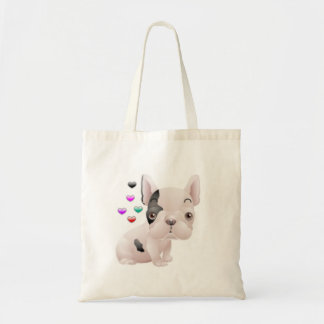 Tote Bag Amour de bouledogue français