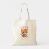 Tote Bag amour de chat mignon (Dos)