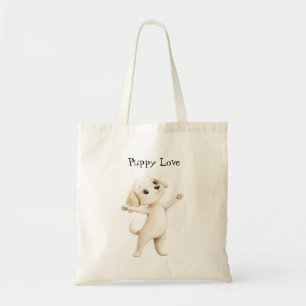 Tote Bag Amour de chiot Certains lapins t'aiment
