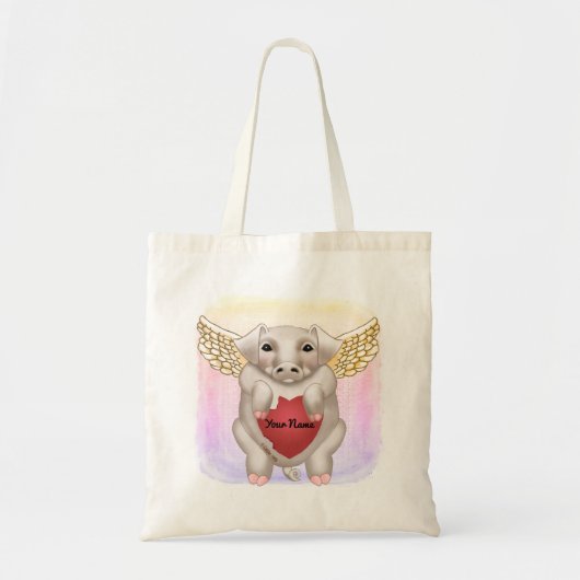 Tote Bag Amour de Cochon Volant (Devant)