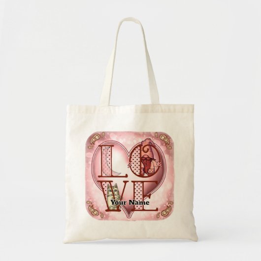 Tote Bag Amour de Gnome (Devant)