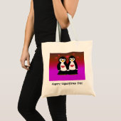 Tote Bag Amour de pingouin pour la Saint-Valentin (Devant (produit))