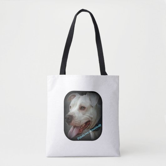 Tote Bag Amour de pitbull (Devant)