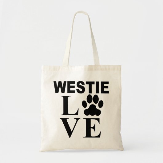 Tote Bag Amour de Westie (Devant)