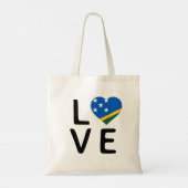 Tote Bag Amour - Drapeau des Îles Salomon (Dos)