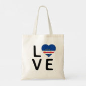 Tote Bag Amour - Drapeau du Cap Vert (Dos)