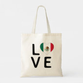 Tote Bag Amour - Drapeau du Mexique (Dos)