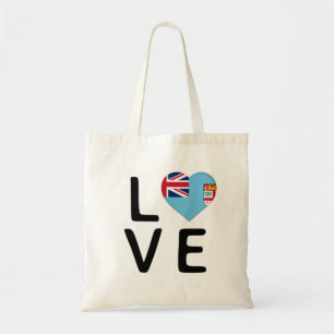 Tote Bag Amour - Drapeau Fidji