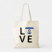 Tote Bag Amour - Drapeau Israël (Dos)