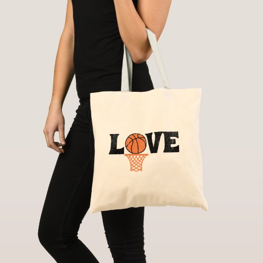 Tote Bag Amour du basket-ball (Devant (produit))