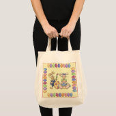 Tote Bag Amour Du Lapin Et Oeufs De Pâques (Devant (produit))