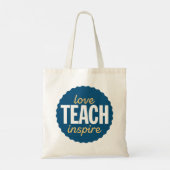 Tote Bag Amour Enseigner Inspirer. (Dos)