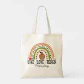 Tote Bag Amour Enseigner Inspirer Rainbow Appréciation de l (Dos)