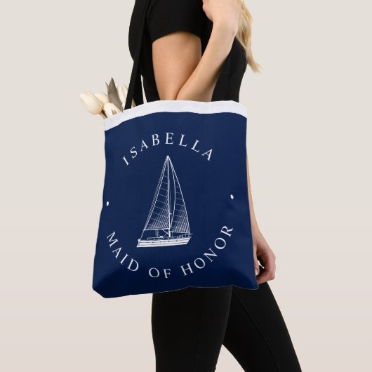 Tote Bag Amour Ensembles voile Nautique Mariage Party (De près)