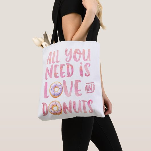 Tote Bag Amour et beignets (De près)