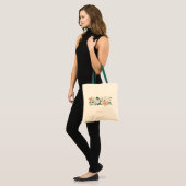 Tote Bag Amour et Coeur Floral Rose (Devant (modèle))
