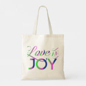 Tote Bag Amour Et Joie Colorée (Dos)