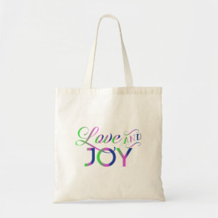 Tote Bag Amour Et Joie Colorée