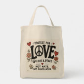 Tote Bag Amour et paix (Dos)