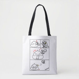 Tote Bag Amour et trahison - Brootsch le PooPoo
