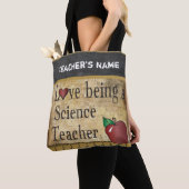 Tote Bag Amour étant un nom du professeur de Sciences | (De près)