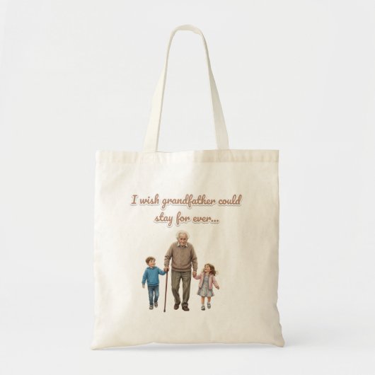 Tote Bag amour éternel pour grand-père (Devant)