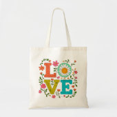 Tote Bag Amour floral (Devant)