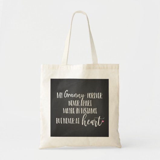 Tote Bag amour grand-mère jamais éloignée longue distance (Devant)