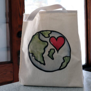 Tote Bag Amour jour des terres