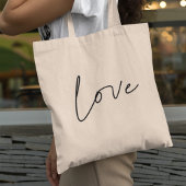 Tote Bag Amour minimaliste
