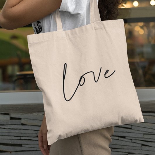 Tote Bag Amour minimaliste