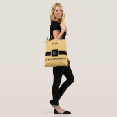 Tote Bag Amour moderne Liebe Amore Nom et Initiale (Sur le modèle)