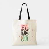 Tote Bag Amour, paix et joie (Dos)