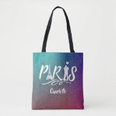 Tote Bag Amour Paris Tour Eiffel Super Cool Personnalisé (Devant)