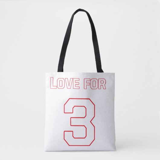 TOTE BAG AMOUR POUR 3 (Devant)