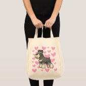 Tote Bag Amour Schnauzer géant/standard/miniature (Devant (produit))