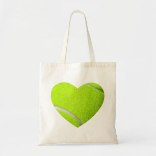 Tote Bag amour tennis coeur sport