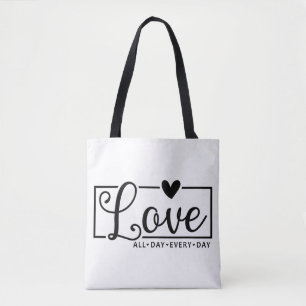 Tote Bag Amour toute la journée tous les jours